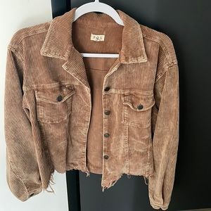 Brown shacket